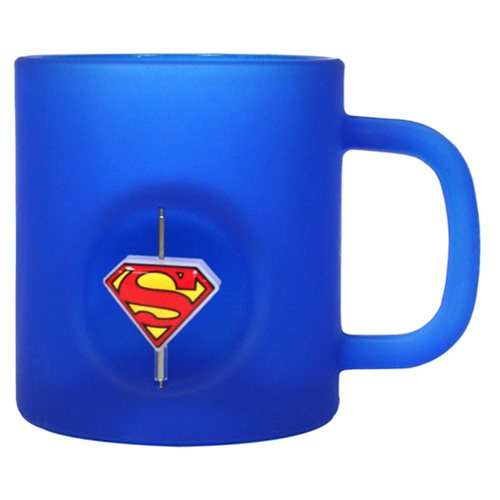 Superman 3D Rotating Logo Crystal Mug - Previews Exclusive